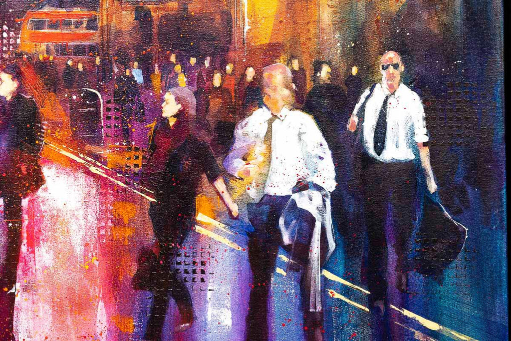 This is London - Original - SOLD by artist Richard Knight - Wyecliffe Galleries