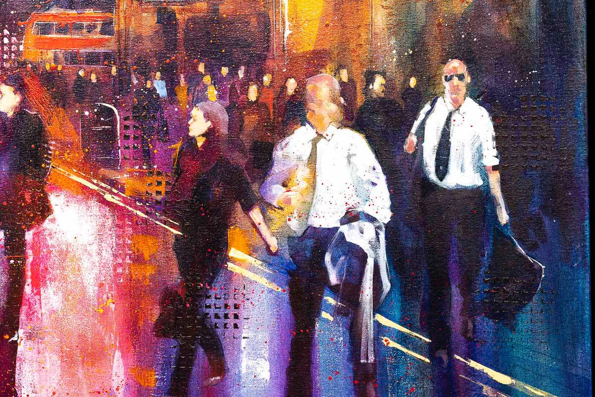 This is London - Original - SOLD by artist Richard Knight - Wyecliffe Galleries