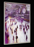 Under The Clock, Waterloo - Original - SOLD by artist Richard Knight - Wyecliffe Galleries