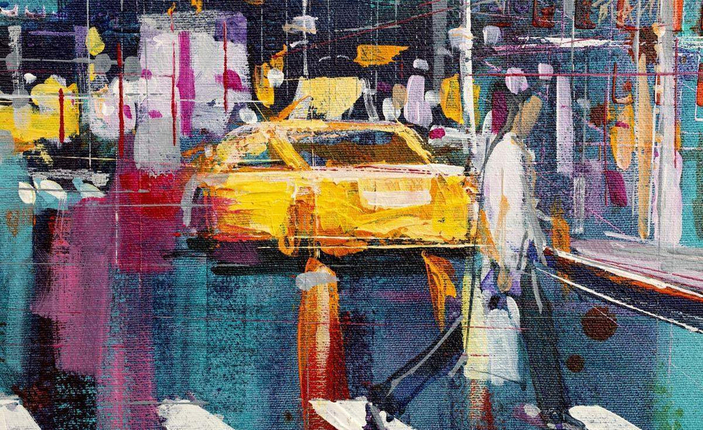 Uptown Crossing - Original - SOLD by artist Richard Knight - Wyecliffe Galleries