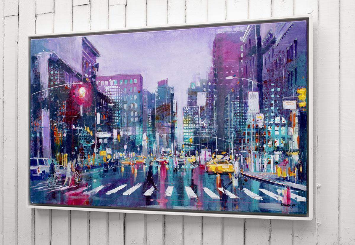 Uptown Crossing - Original - SOLD by artist Richard Knight - Wyecliffe Galleries