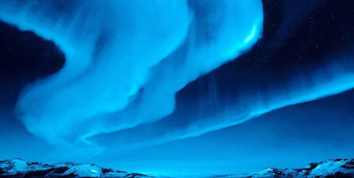 Borealis Blue - Limited Edition - SOLD OUT by artist Richard Rowan - Wyecliffe Galleries