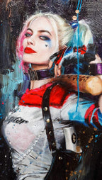 Harley Quinn - Original - SOLD by artist Rob Hefferan - Wyecliffe Galleries