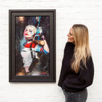 Harley Quinn - Original - SOLD by artist Rob Hefferan - Wyecliffe Galleries