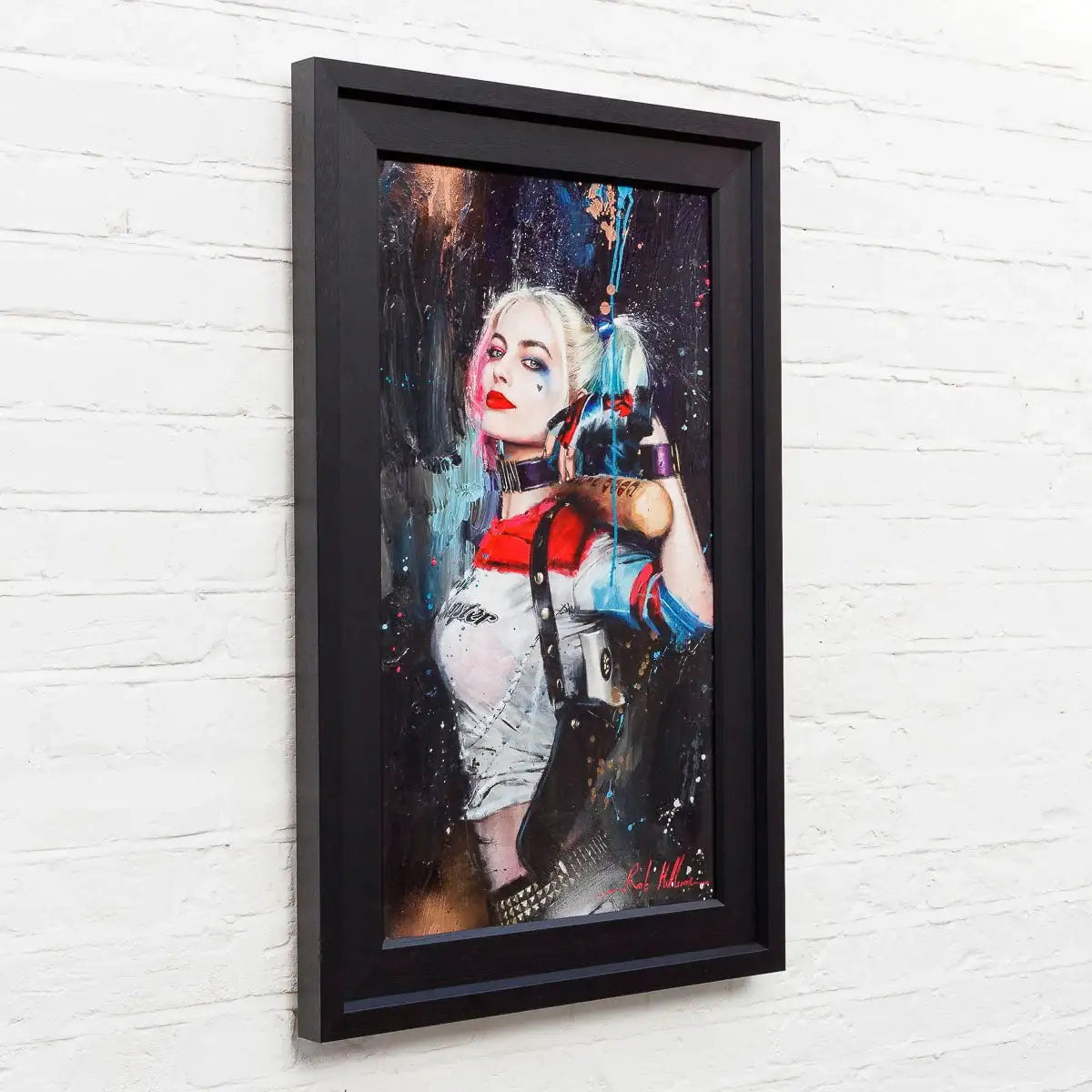 Harley Quinn - Original - SOLD by artist Rob Hefferan - Wyecliffe Galleries