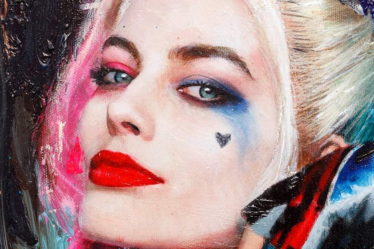 Harley Quinn - Original - SOLD by artist Rob Hefferan - Wyecliffe Galleries