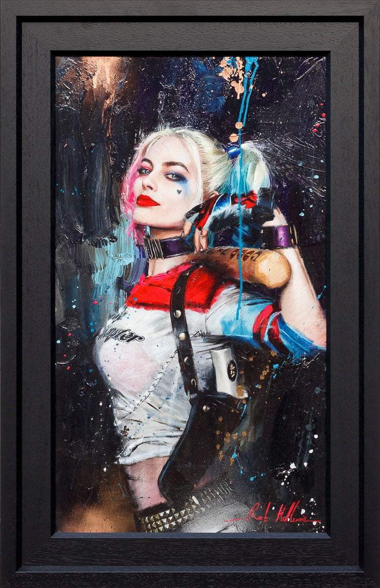 Harley Quinn - Original - SOLD by artist Rob Hefferan - Wyecliffe Galleries