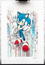 Sonic 25th Anniversary Matching Set of 4 - Edition by artist Collaboration - Wyecliffe Galleries