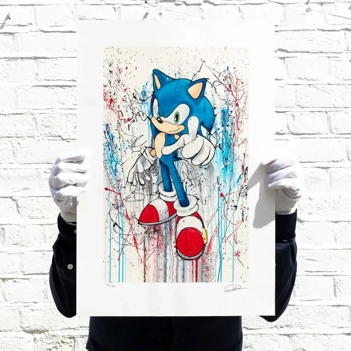 Sonic 25th Anniversary Matching Set of 4 - Edition by artist Collaboration - Wyecliffe Galleries