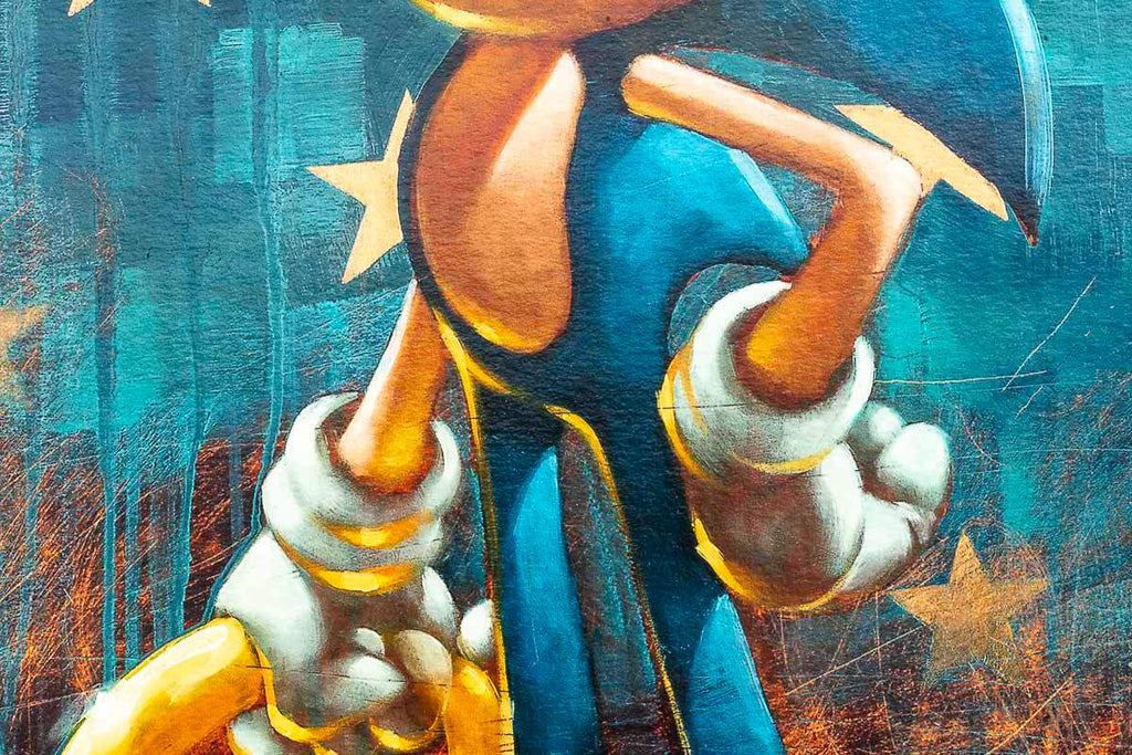 Sonic 25th Anniversary Matching Set of 4 - Edition by artist Collaboration - Wyecliffe Galleries