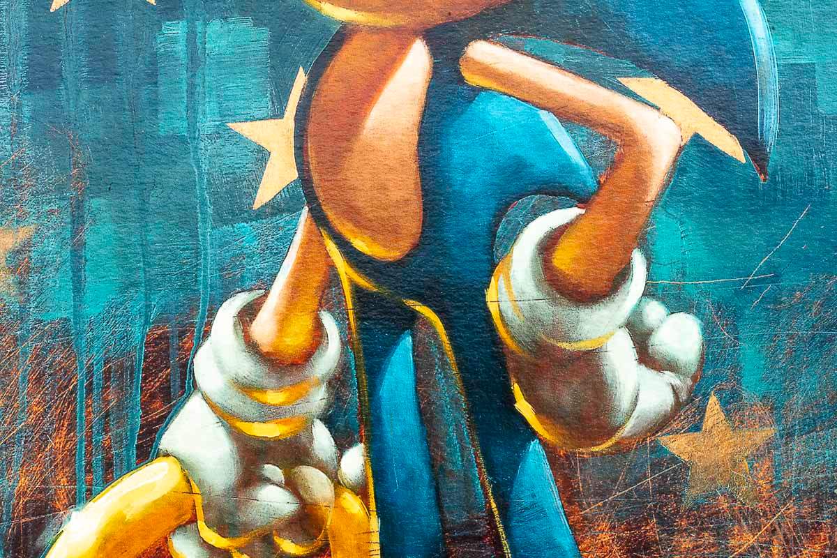 Sonic 25th Anniversary Matching Set of 4 - Edition by artist Collaboration - Wyecliffe Galleries