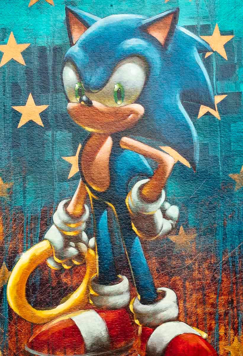 Sonic 25th Anniversary Matching Set of 4 - Edition by artist Collaboration - Wyecliffe Galleries
