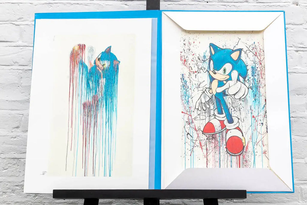 Sonic 25th Anniversary Matching Set of 4 - Edition by artist Collaboration - Wyecliffe Galleries