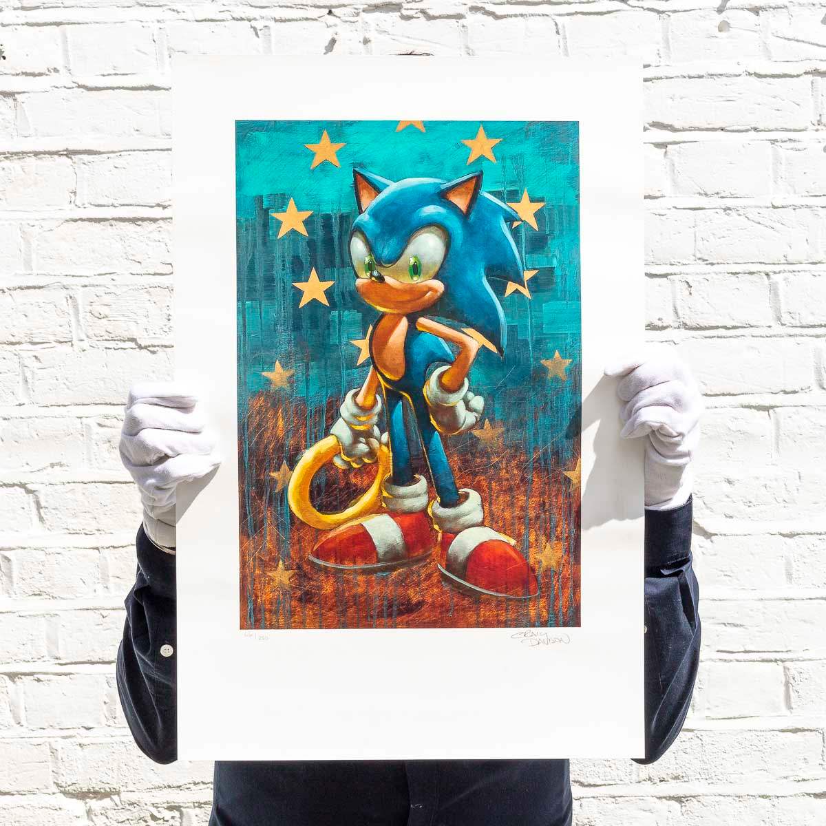 Sonic 25th Anniversary Matching Set of 4 - Edition by artist Collaboration - Wyecliffe Galleries
