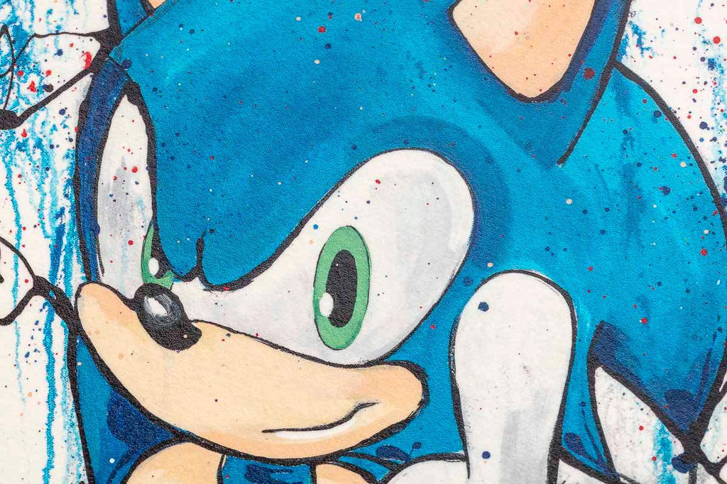 Sonic 25th Anniversary Matching Set of 4 - Edition by artist Collaboration - Wyecliffe Galleries