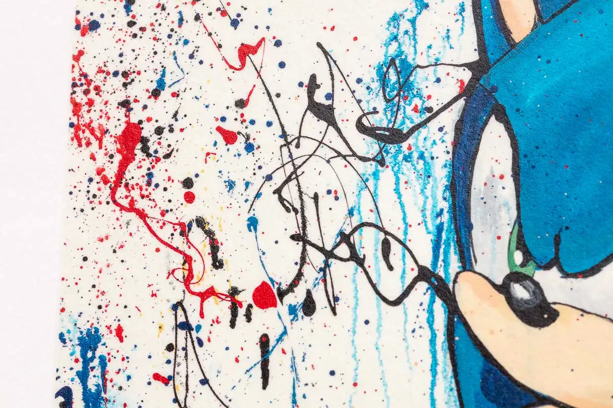 Sonic 25th Anniversary Matching Set of 4 - Edition by artist Collaboration - Wyecliffe Galleries