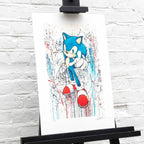 Sonic 25th Anniversary Matching Set of 4 - Edition by artist Collaboration - Wyecliffe Galleries