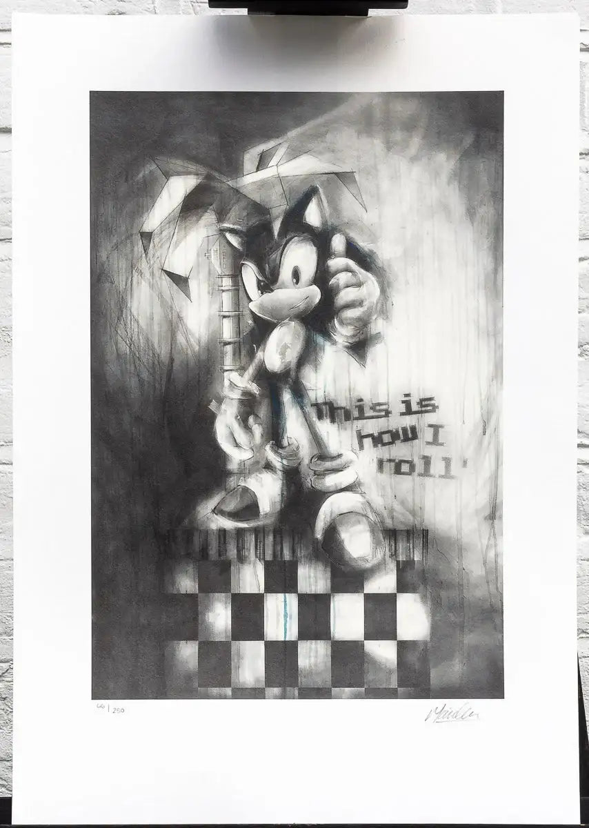 Sonic 25th Anniversary Matching Set of 4 - Edition by artist Collaboration - Wyecliffe Galleries