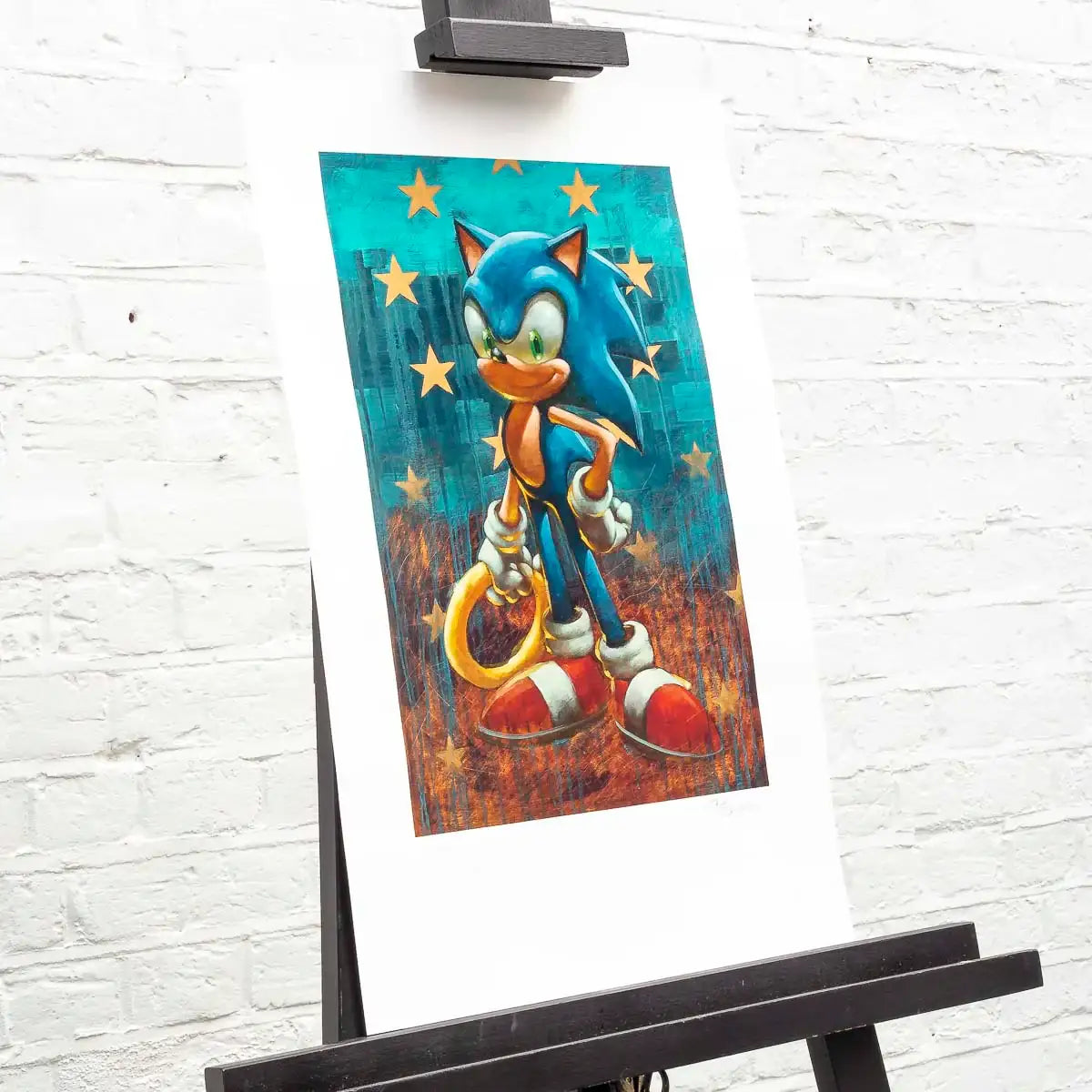 Sonic 25th Anniversary Matching Set of 4 - Edition by artist Collaboration - Wyecliffe Galleries