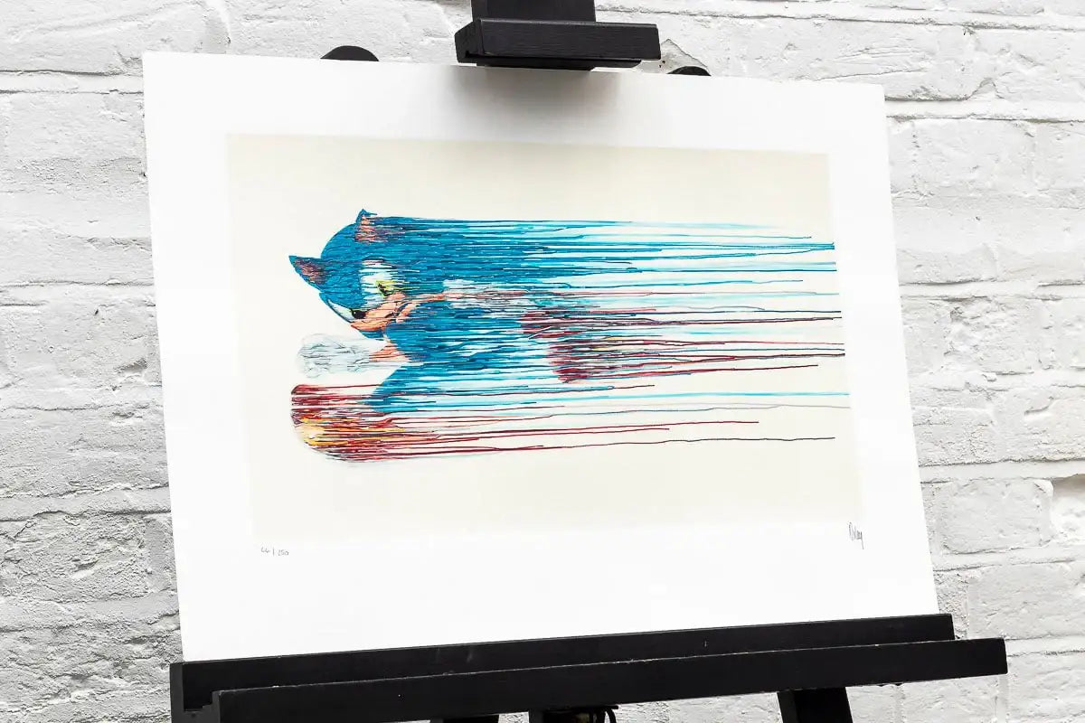 Sonic 25th Anniversary Matching Set of 4 - Edition by artist Collaboration - Wyecliffe Galleries