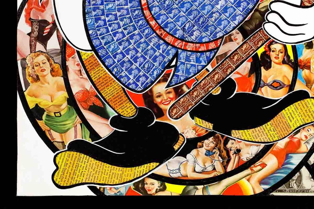 Flashing the Cash - Original - SOLD by artist Robin Coleman - Wyecliffe Galleries