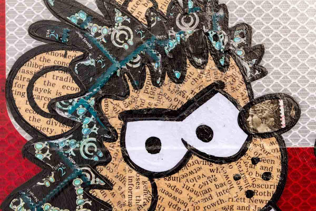 No Entry Says Who!! - Original - SOLD by artist Robin Coleman - Wyecliffe Galleries