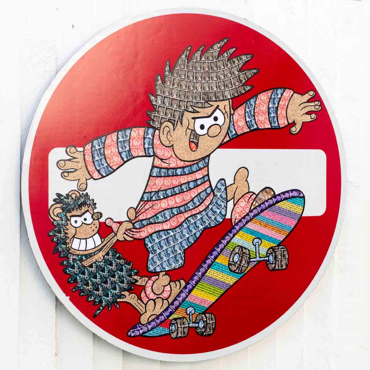 No Entry Says Who!! - Original - SOLD by artist Robin Coleman - Wyecliffe Galleries