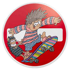 No Entry Says Who!! - Original - SOLD by artist Robin Coleman - Wyecliffe Galleries