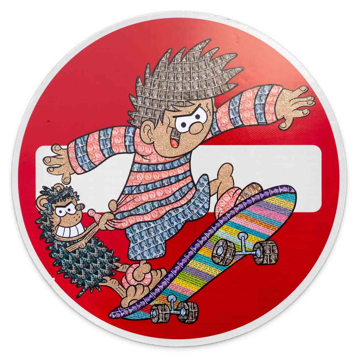 No Entry Says Who!! - Original - SOLD by artist Robin Coleman - Wyecliffe Galleries