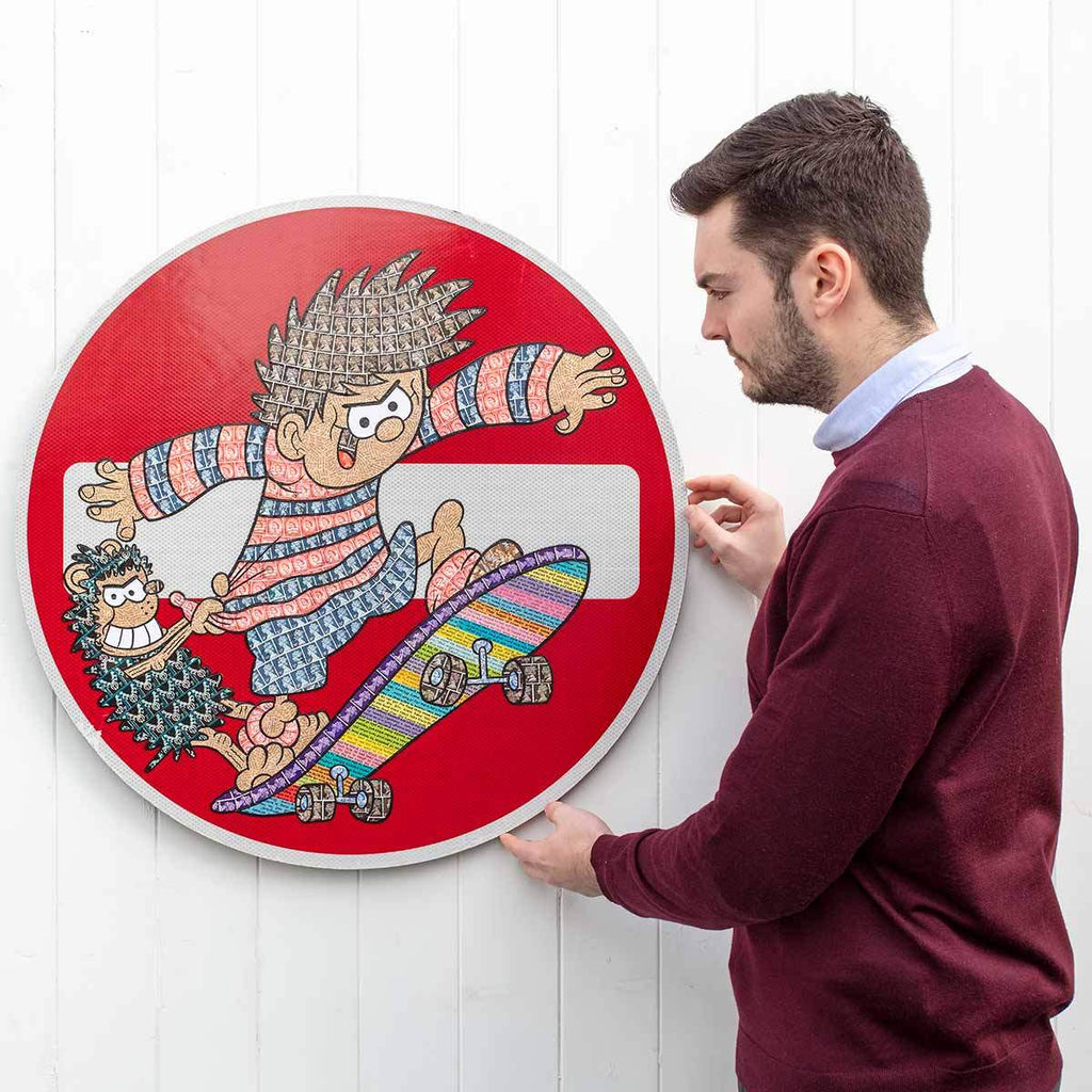 No Entry Says Who!! - Original - SOLD by artist Robin Coleman - Wyecliffe Galleries