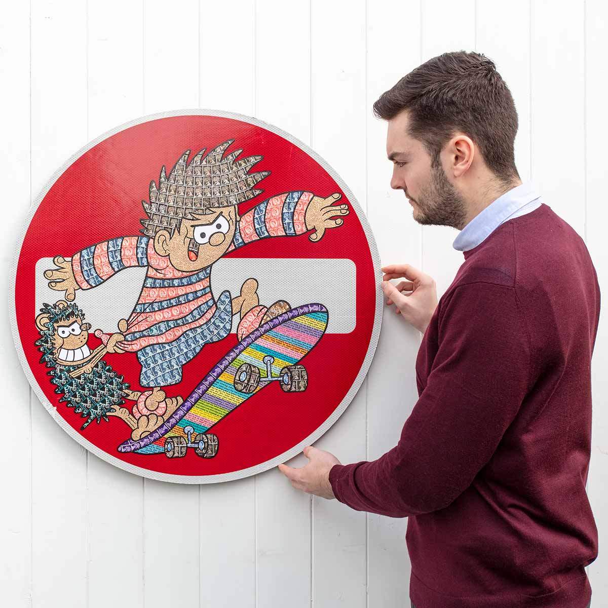 No Entry Says Who!! - Original - SOLD by artist Robin Coleman - Wyecliffe Galleries