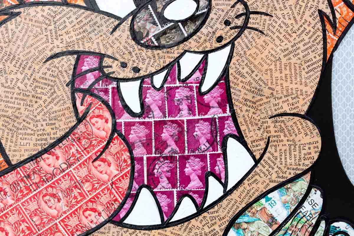 Taz You Little Devil - Original - SOLD by artist Robin Coleman - Wyecliffe Galleries