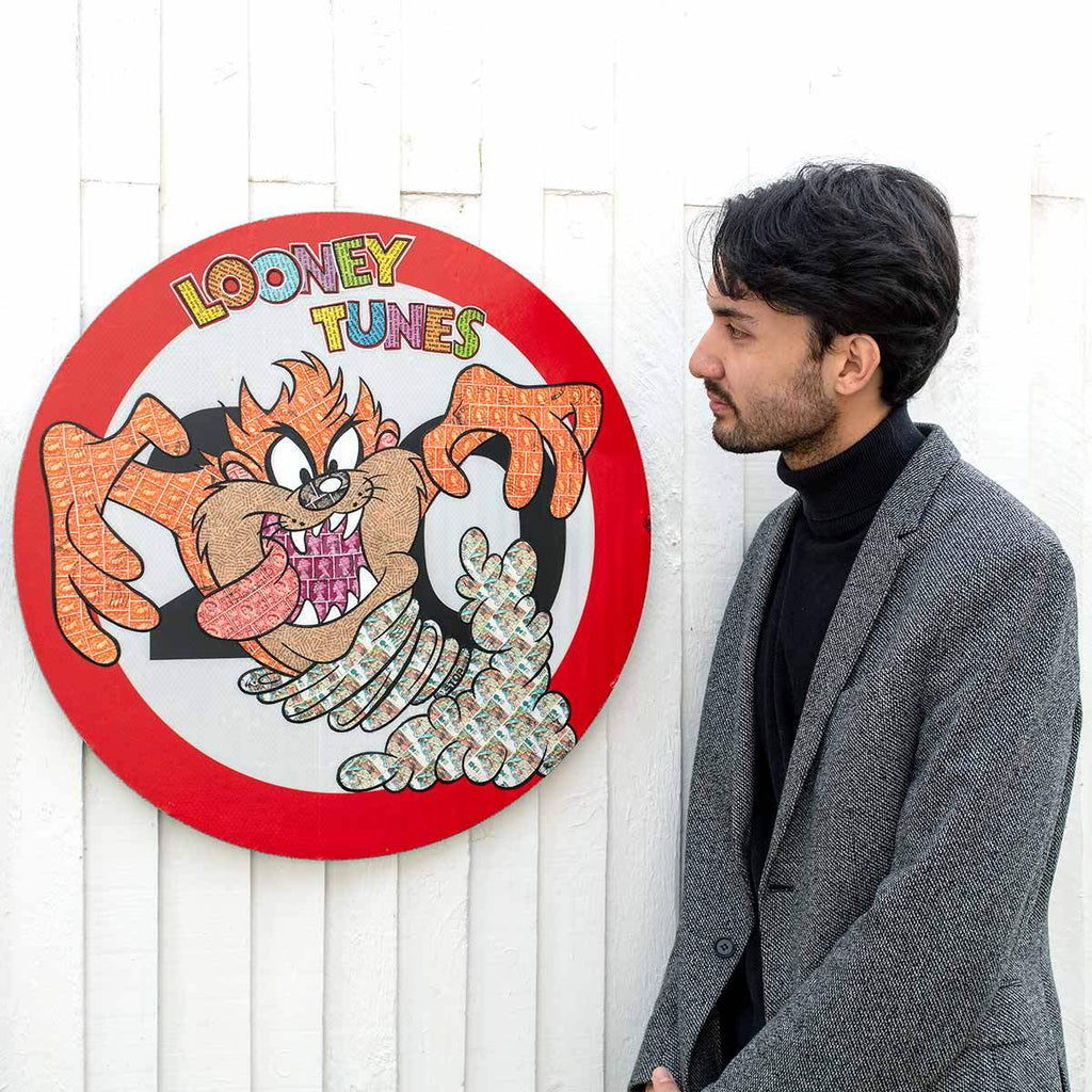 Taz You Little Devil - Original - SOLD by artist Robin Coleman - Wyecliffe Galleries