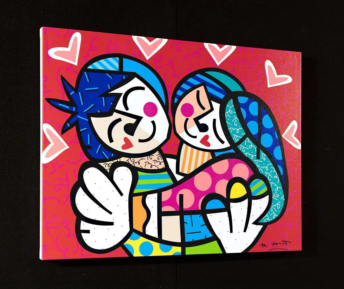 Love Me Tender - Edition - SOLD by artist Romero Britto - Wyecliffe Galleries