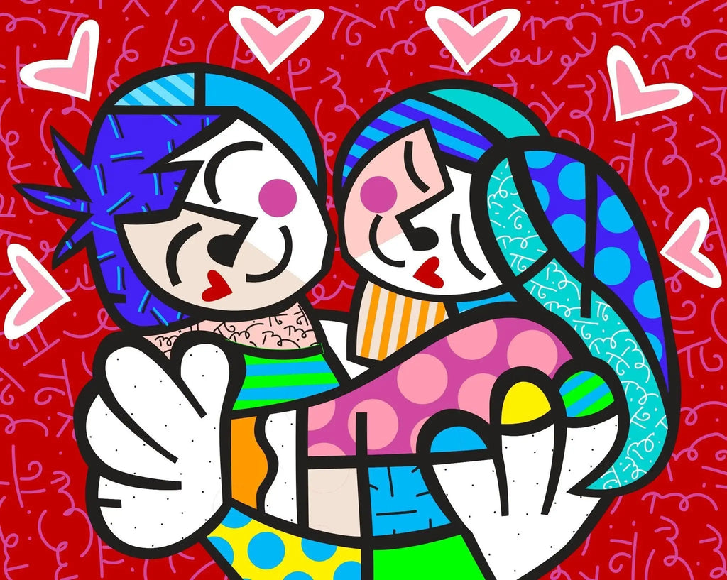 Love Me Tender - Edition - SOLD by artist Romero Britto - Wyecliffe Galleries