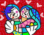 Love Me Tender - Edition - SOLD by artist Romero Britto - Wyecliffe Galleries
