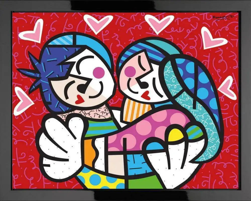 Love Me Tender - Edition - SOLD by artist Romero Britto - Wyecliffe Galleries