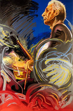 The Blue Smoke Suite Charlie - Edition - SOLD by artist Ronnie Wood - Wyecliffe Galleries