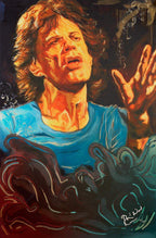 The Blue Smoke Suite Mick - Edition - SOLD by artist Ronnie Wood - Wyecliffe Galleries