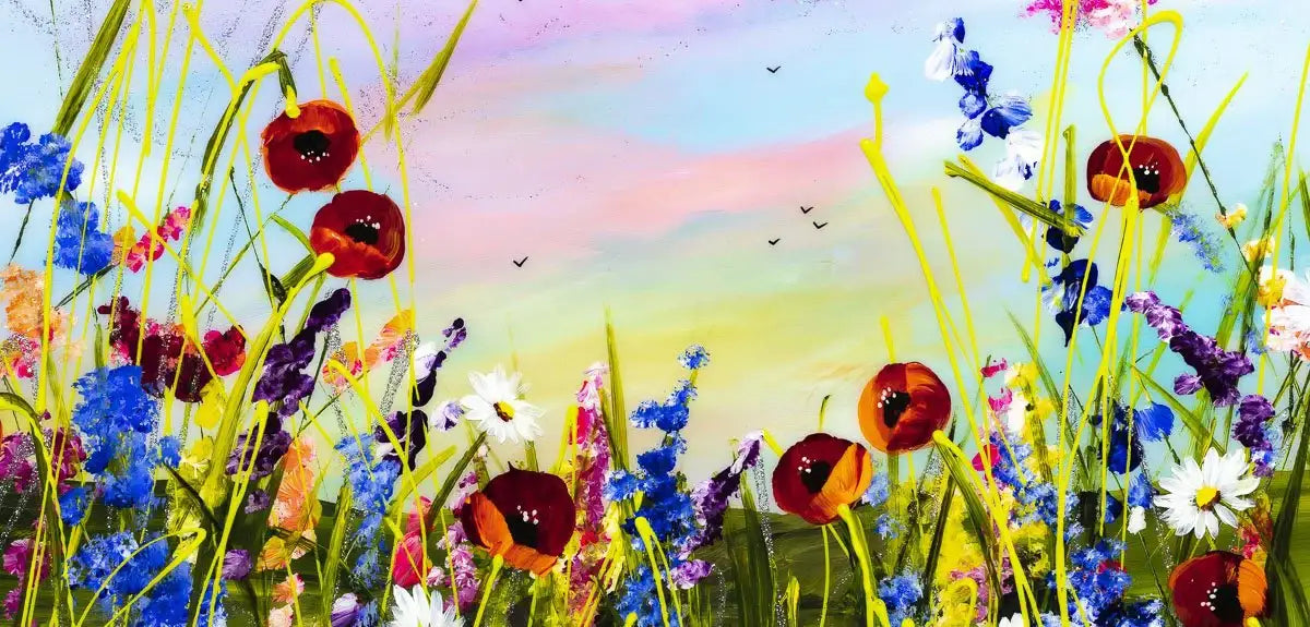 A Beautiful Day II - Original SOLD by artist Rozanne Bell - Wyecliffe Galleries