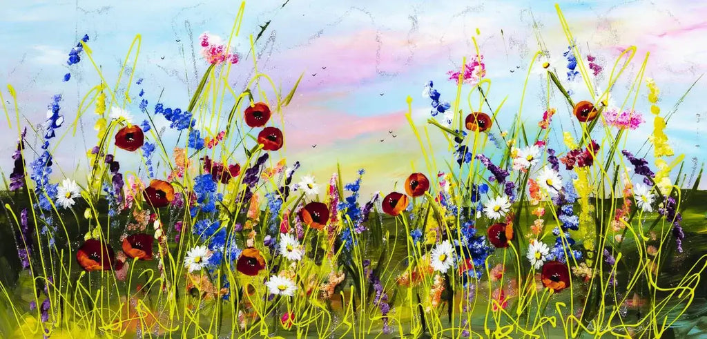 A Beautiful Day II - Original SOLD by artist Rozanne Bell - Wyecliffe Galleries