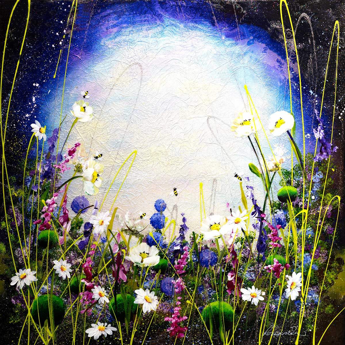 A Beautiful Meadow - Original - SOLD by artist Rozanne Bell - Wyecliffe Galleries