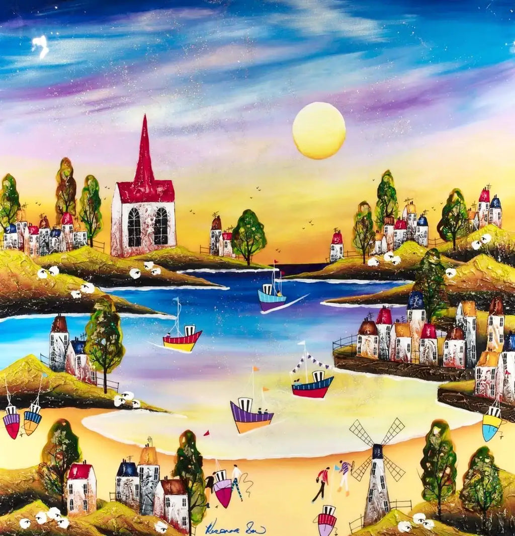 A Calm Summer Evening - Original - SOLD by artist Rozanne Bell - Wyecliffe Galleries