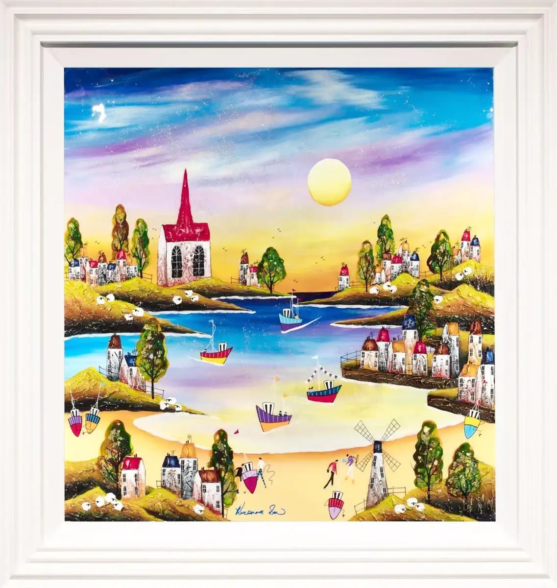 A Calm Summer Evening - Original - SOLD by artist Rozanne Bell - Wyecliffe Galleries