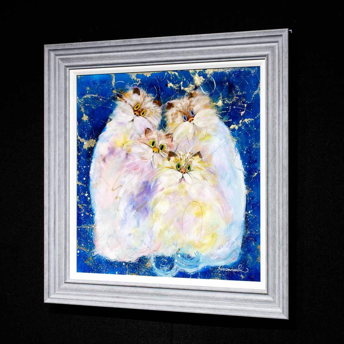 A Clowder - Original - SOLD by artist Rozanne Bell - Wyecliffe Galleries