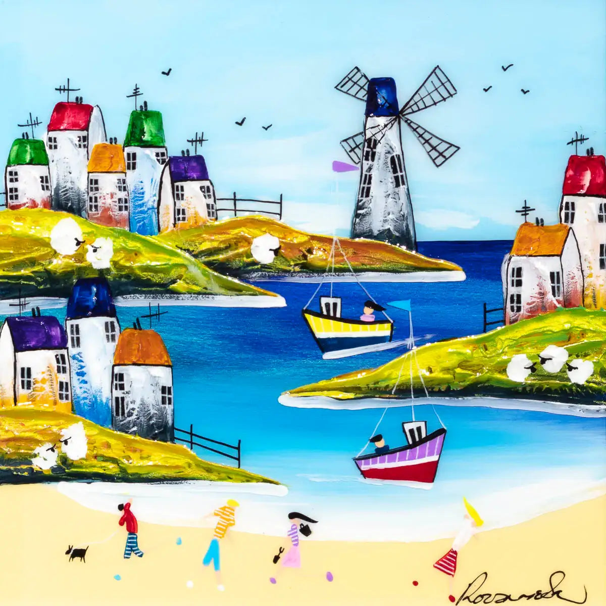 A Day of Sailing - Original - SOLD by artist Rozanne Bell - Wyecliffe Galleries