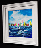 A Day On The Yacht - Original - SOLD by artist Rozanne Bell - Wyecliffe Galleries