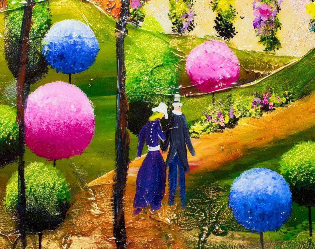 A Fairytale of Hearts - SOLD by artist Rozanne Bell - Wyecliffe Galleries