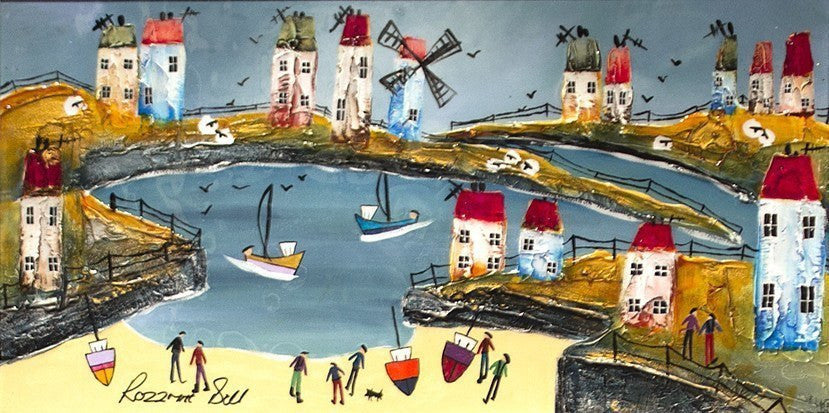 A Fine Day for Fishing - SOLD Rozanne Bell A Fine Day for Fishing - SOLD