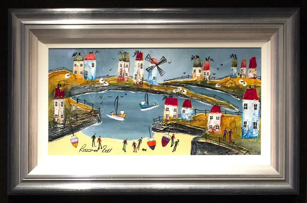 A Fine Day for Fishing - SOLD by artist Rozanne Bell - Wyecliffe Galleries